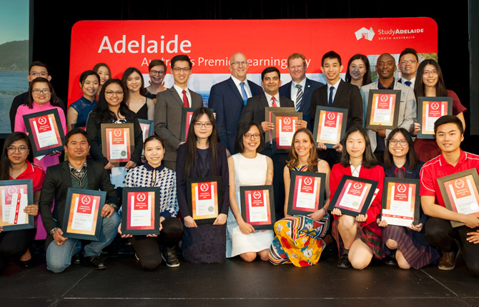 Winners of the 2018 StudyAdelaide International Student Awards