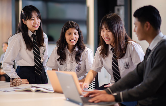 School students at Adelaide High School